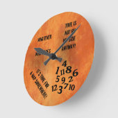 Scrambled Numbers Clock Ronde Klok (Hoek)