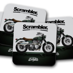 Scrambler Bike Onderzetter   Set Onderzetter motor
