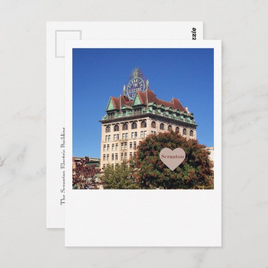 Scranton Electric Building-Scranton, PA Briefkaart (Voorkant / Achterkant)