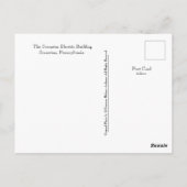 Scranton Electric Building-Scranton, PA Briefkaart (Achterkant)