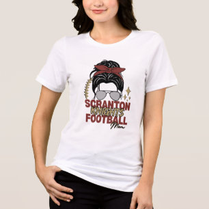 Scranton High Voetbalmoeder Tri-Blend Shirt