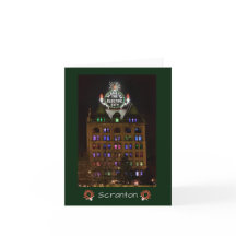 Scranton Holiday Lichten Electric City Folded Card