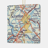 Scranton  kaart keramisch ornament (Links)