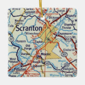Scranton  kaart keramisch ornament (Voorkant)