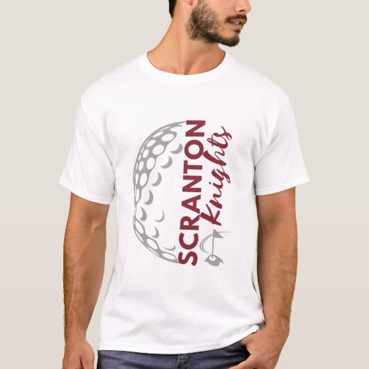 Scranton Knights Golf - Heren T-shirt (Voorkant)