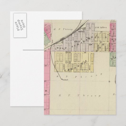 Scranton, Osage County, Kansas Briefkaart (Voorkant / Achterkant)