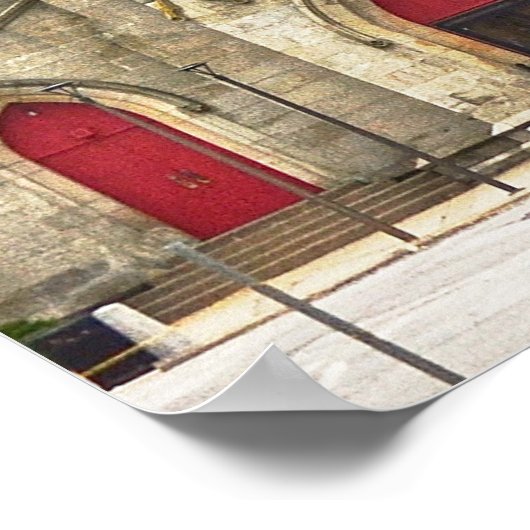 Scranton PA-architectuur - Cityscape-Poster Poster (Hoek)