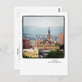 Scranton PA Briefkaart-City Hall-Endless Mountains Briefkaart (Voorkant / Achterkant)
