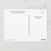 Scranton PA Briefkaart - De elektrische stad (Achterkant)