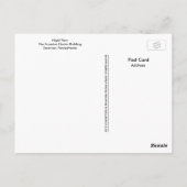 Scranton PA Briefkaart-Electric City Sign Briefkaart (Achterkant)