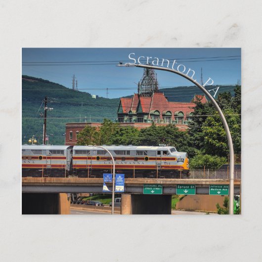 Scranton PA Briefkaart-Gateway naar de stad Briefkaart (Voorkant)