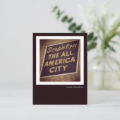 Scranton PA-Briefkaart - Het bord van de stad in h Briefkaart (Staand voorkant)