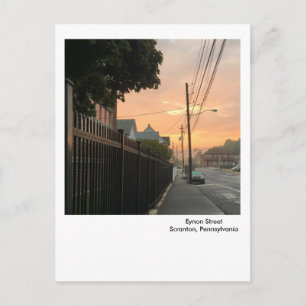 Scranton PA Briefkaart-Sunrise Sky-West Side Briefkaart