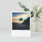 Scranton PA Briefkaart-Twilight Sky-I81-Dunmore Briefkaart (Staand voorkant)