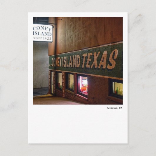 Scranton PA-Coney Island, Texas Winners Briefkaart (Voorkant)