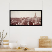 Scranton, PA Downtown Foto 1902 Poster (Keuken)