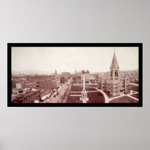 Scranton, PA Downtown Foto 1902 Poster