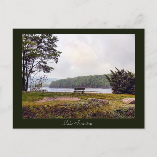 Scranton PA-Lake Scranton Post Kaart (Voorkant)