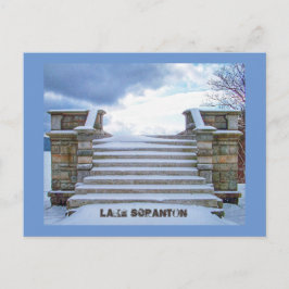 Scranton PA-Lake Scranton Post Kaart-Lookout Briefkaart