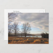 Scranton PA Lake Scranton Post Kaart Warm licht (Voorkant / Achterkant)