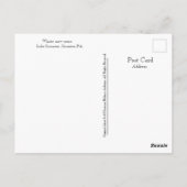 Scranton PA-Lake Scranton Post Kaart-Winter Blues Briefkaart (Achterkant)