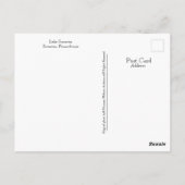 Scranton PA Lake Scranton Post Kaart Winterkleur (Achterkant)