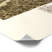 Scranton, PA Panorama Map - 1890 Poster (Hoek)