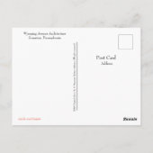 Scranton, PA Post Kaart-Wyoming AVE Architecture Briefkaart (Achterkant)