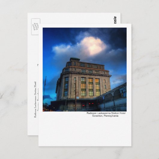 Scranton, PA - Radisson Lackawanna Station Hotel Briefkaart (Voorkant / Achterkant)