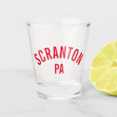 Scranton, PA Shot Glas (Voorkant)