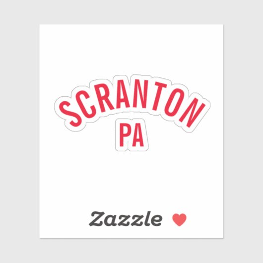 Scranton, PA Sticker (Vel)