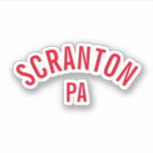 Scranton, PA Sticker (Voorkant)