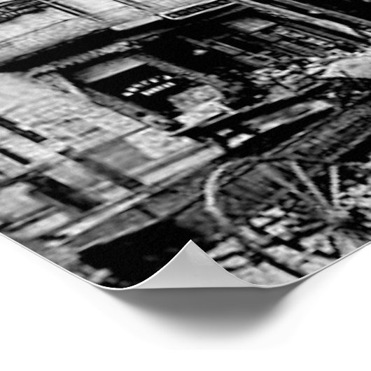 Scranton Pa van 1800. Afdrukken Poster (Hoek)