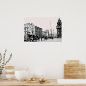 Scranton Pa van 1800. Afdrukken Poster (Keuken)