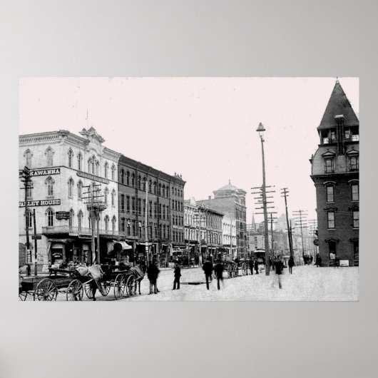 Scranton Pa van 1800. Afdrukken Poster (Voorkant)