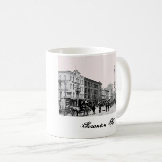 Scranton Pa van 1800. Mok (Voorkant rechts)