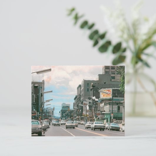 Scranton Pa. Wyoming Ave. Briefkaart (Staand voorkant)