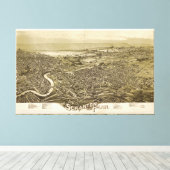 Scranton, Pennsylvania (1890) Canvas Afdruk (Insitu (Houten vloer))