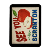 Scranton Pennsylvania Apple - Vintage Travel Magneet (Verticaal)