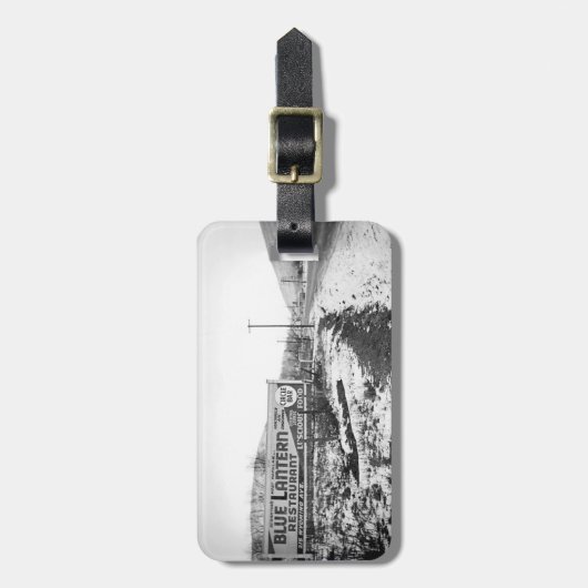 SCRANTON PENNSYLVANIA BLUE LANTERN RESTAURANT BAGAGELABEL (Voorkant verticaal)