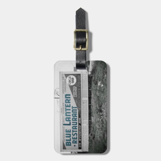 SCRANTON PENNSYLVANIA BLUE LANTERN RESTAURANT BAGAGELABEL (Voorkant verticaal)