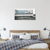 SCRANTON PENNSYLVANIA BLUE LANTERN RESTAURANT CANVAS AFDRUK (Insitu (Slaapkamer))