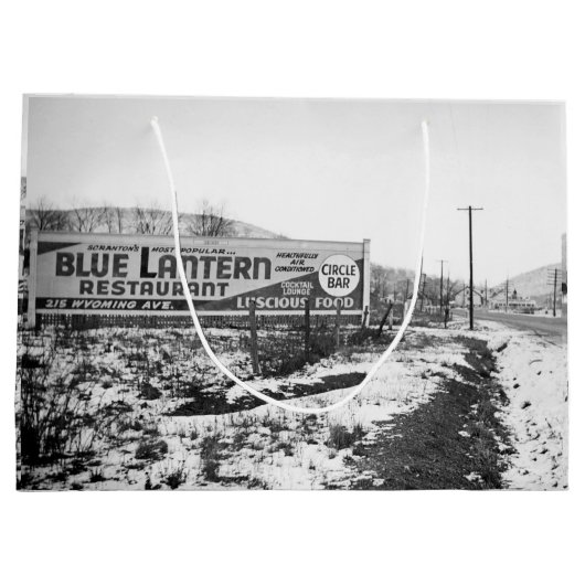 SCRANTON PENNSYLVANIA BLUE LANTERN RESTAURANT GROOT CADEAUZAKJE (Achterkant)