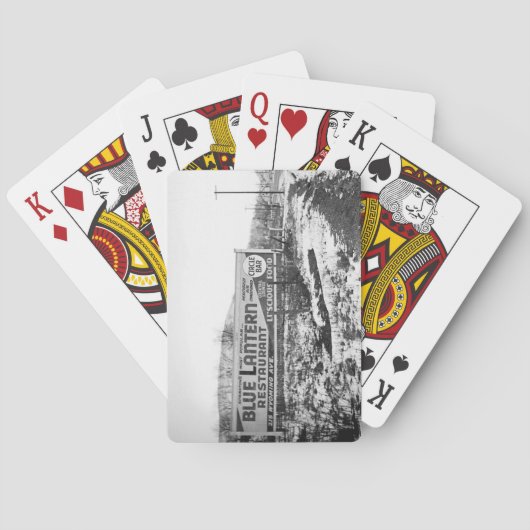SCRANTON PENNSYLVANIA BLUE LANTERN RESTAURANT POKERKAARTEN (Achterkant)