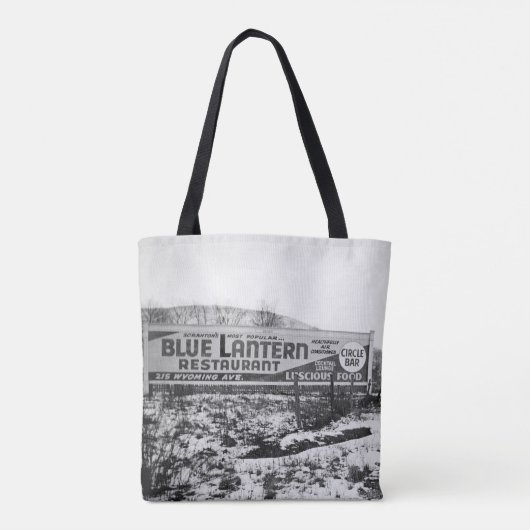 SCRANTON PENNSYLVANIA BLUE LANTERN RESTAURANT TOTE BAG (Achterkant)