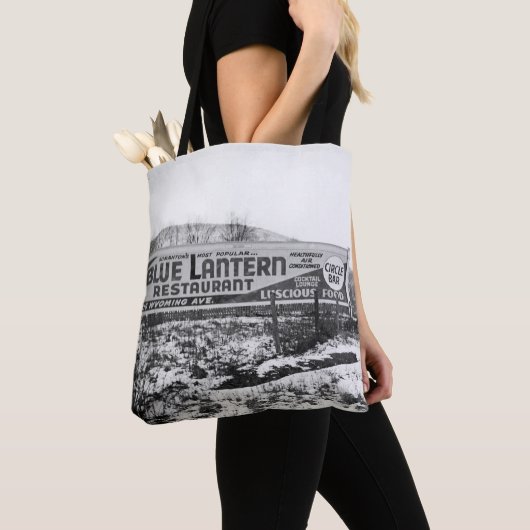 SCRANTON PENNSYLVANIA BLUE LANTERN RESTAURANT TOTE BAG (Dichtbij)