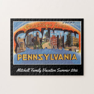 Scranton Pennsylvania Briefkaart Souvenir Legpuzzel