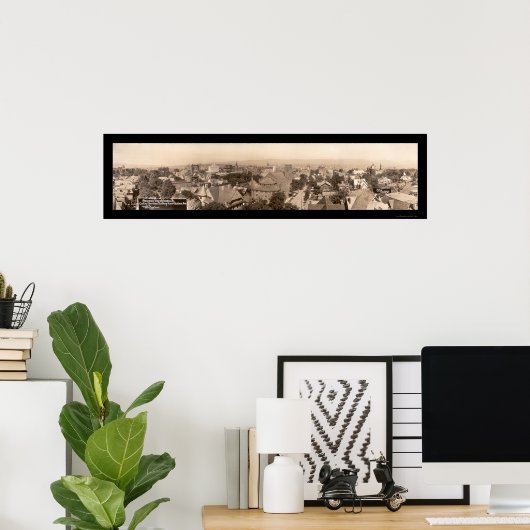 Scranton Pennsylvania Photo 1916 Poster (Thuiskantoor)