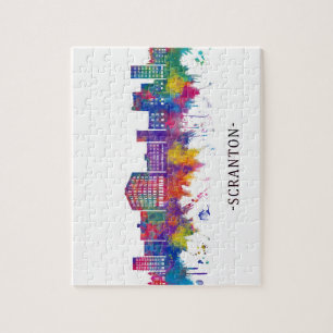 Scranton Pennsylvania Skyline Legpuzzel
