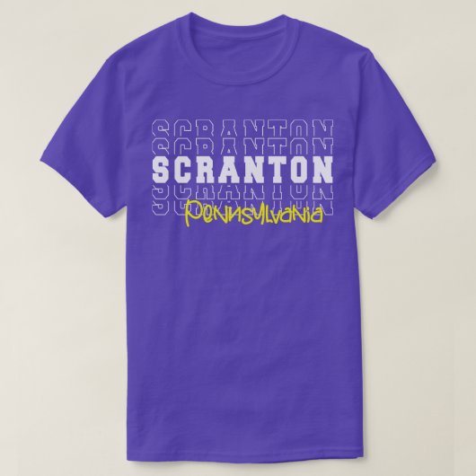 Scranton stad Pennsylvania Scranton PA T-shirt (Design voorkant)